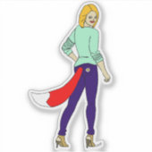 meisje sticker (Voorkant)