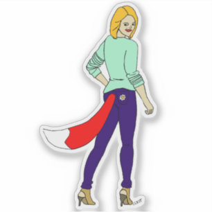 meisje sticker