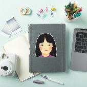 Meisje Sticker (iPad Cover)