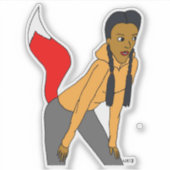 meisje sticker (Voorkant)