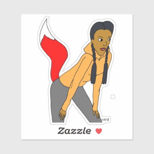 meisje sticker (Vel)