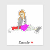 meisje sticker (Vel)