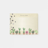 Meisje Stijlvolle legante cactus, parels - op maat Post-it® Notes (Voorkant)