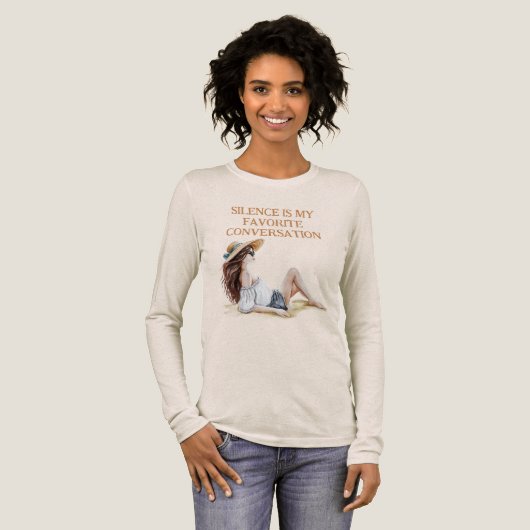 Meisje Stille T-shirt (Voorkant)