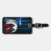 meisje stilletos , martini cocktailparty bagagelabel (Voorkant horizontaal)