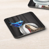 meisje stilletos , martini cocktailparty drankjes onderzetter (Linkerzijde)