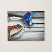 meisje stilletos , martini cocktailparty legpuzzel (Horizontaal)