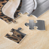 meisje stilletos , martini cocktailparty legpuzzel (Zijkant)