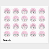 Meisje Stippen Baby Shower Sticker (Vel)