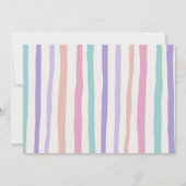 Meisje Stomp Chomp & Roar Dinosaurus Verjaardagsfo Kaart (Achterkant)