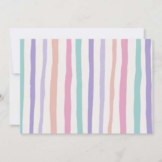 Meisje Stomp Chomp & Roar Dinosaurus Verjaardagsfo Kaart (Achterkant)