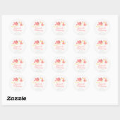Meisje Stork Baby shower Stickers (Vel)