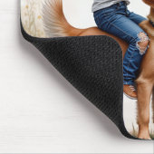 Meisje stuurt een brief muismat (Hoek)