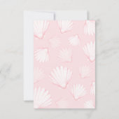 Meisje Summer Beach Baby shower Bedankkaart (Achterkant)