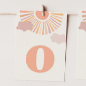 Meisje Sun ONE Hoge Stoel Banner - Letter "O" Kaart