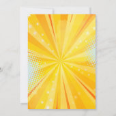 Meisje superheld Baby shower Kaart (Achterkant)