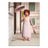  Meisje - Sweet Retro Victoriaans Stijl Kunst Foto Afdruk (Voorkant)