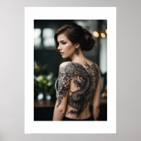 meisje tattoo poster
