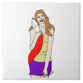 meisje tegeltje (Voorkant)