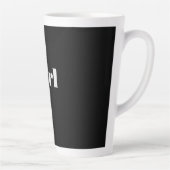 Meisje Tekst Naam Zwart Kleur Achtergrond Latte Mo Mok (Rechts)