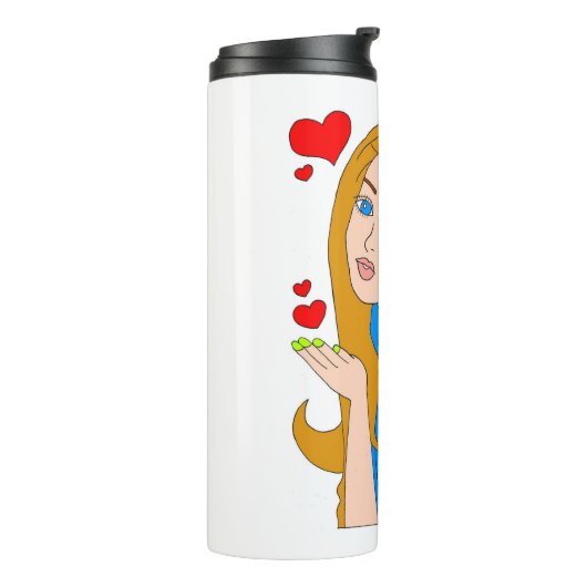  meisje thermosbeker (Gedraaid links)