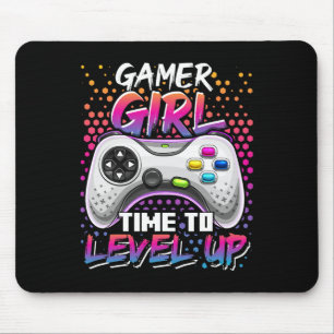 Meisje Tijd Naar Level Up Video Game Verjaardag Gi Muismat
