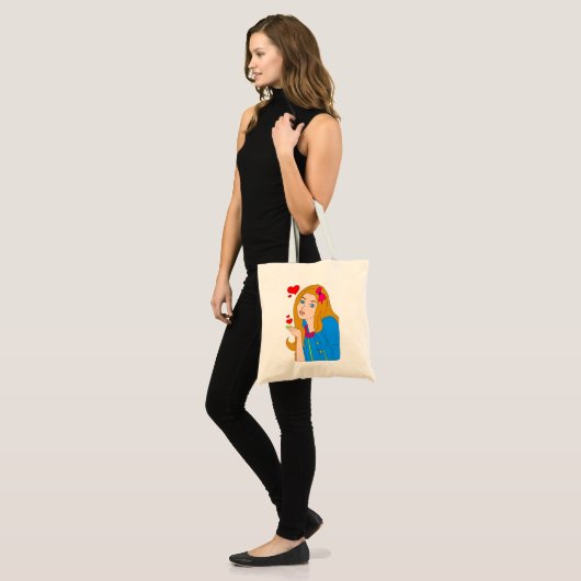  meisje tote bag (Voorkant (model))