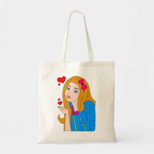 meisje tote bag (Voorkant)