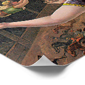 Meisje Trapeze Kunstenaars  illustratie Poster (Hoek)