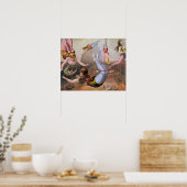 Meisje Trapeze Kunstenaars  illustratie Poster (Keuken)