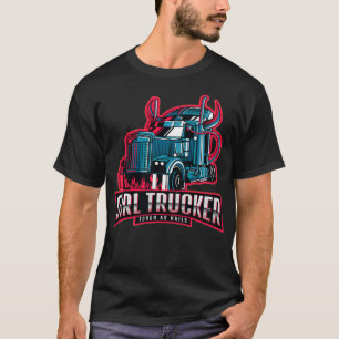 Meisje Trucker Stoer Als Spijkers Grappige Vrachtw T-shirt