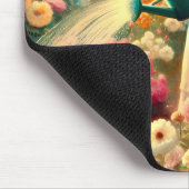 ~  Meisje Tuinbloemen ~ Mousepad Muismat (Hoek)