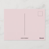  Meisje Turkije en Roze Huis Thanksgiving Briefkaart (Achterkant)