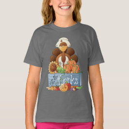 Meisje Turkije Thanksgiving Vakantie T-shirt