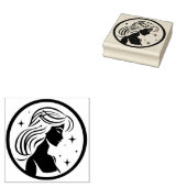 Meisje tussen de sterren - virgo rubberstempel (Gestempeld)