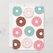 Meisje Twee Sweet Donut 2e Verjaardagsfeest Kaart (Achterkant)