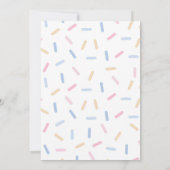 Meisje tweede verjaardag uitnodiging (Achterkant)