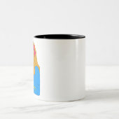  meisje tweekleurige koffiemok (Center)