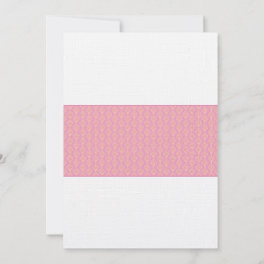 Meisje tweeling Damask doop uitnodiging (Achterkant)