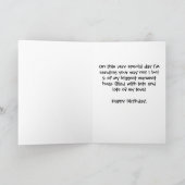 Meisje tweeling op een verjaardagstaart kaart (Binnen)