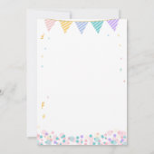 Meisje Twins Leeuw Cubs Baby shower Tweemaal de Gi Kaart (Achterkant)