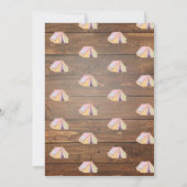 Meisje Twins Rustiek Happy Camper Verjaardag Kaart (Achterkant)