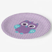 Meisje Uil Papier borden voor Elk Evenement Papieren Bordje (Gekanteld)