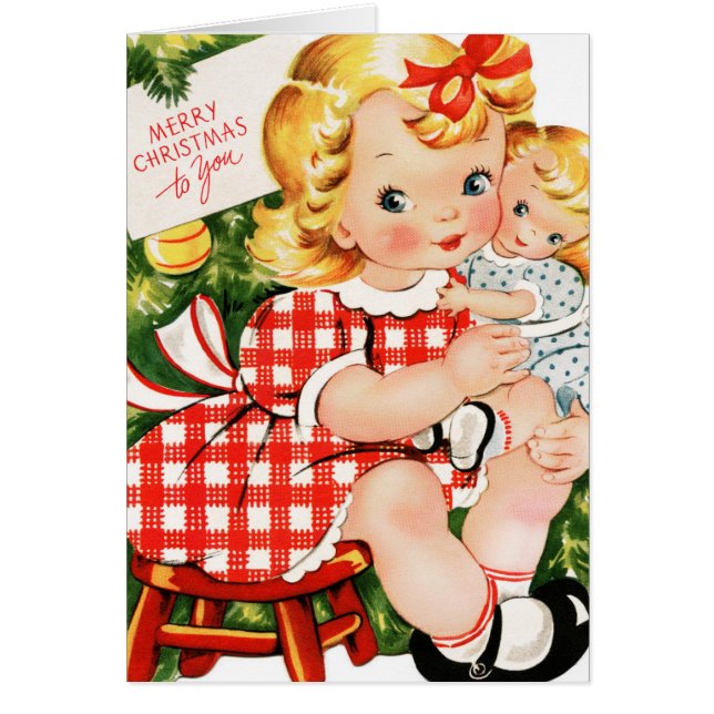  meisje uit 1950 met pop (Voorkant)