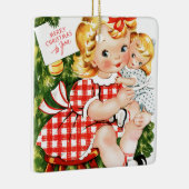  meisje uit 1950 met pop keramisch ornament (Rechts)