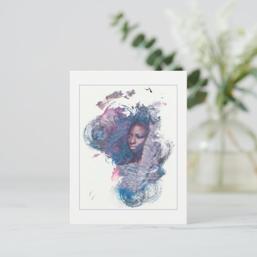 Meisje uit Afrika Briefkaart (Staand voorkant)