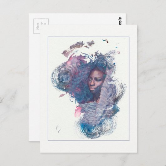 Meisje uit Afrika Briefkaart (Voorkant / Achterkant)