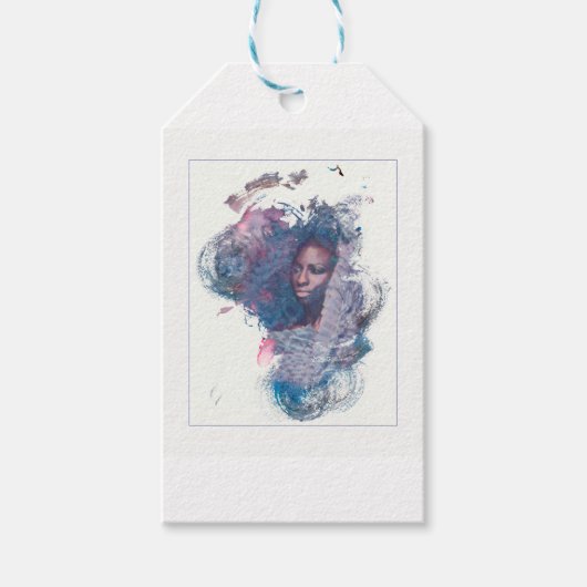 Meisje uit Afrika Cadeaulabel (Voorkant)