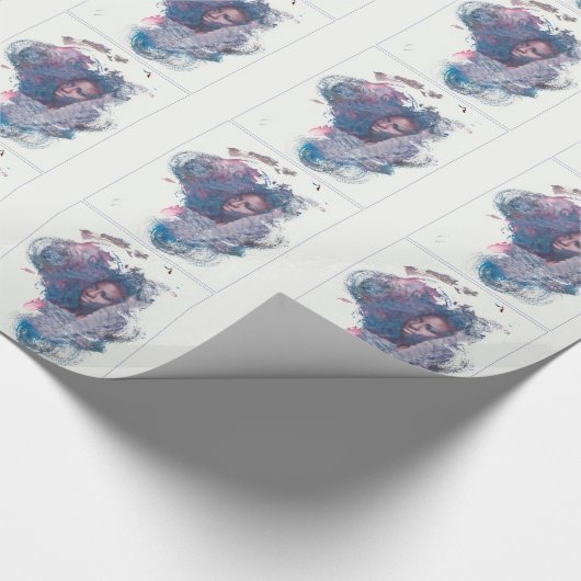 Meisje uit Afrika Cadeaupapier (Hoek)