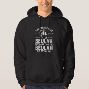 Meisje uit Beulah en North Dakota Grappig huis kam Hoodie